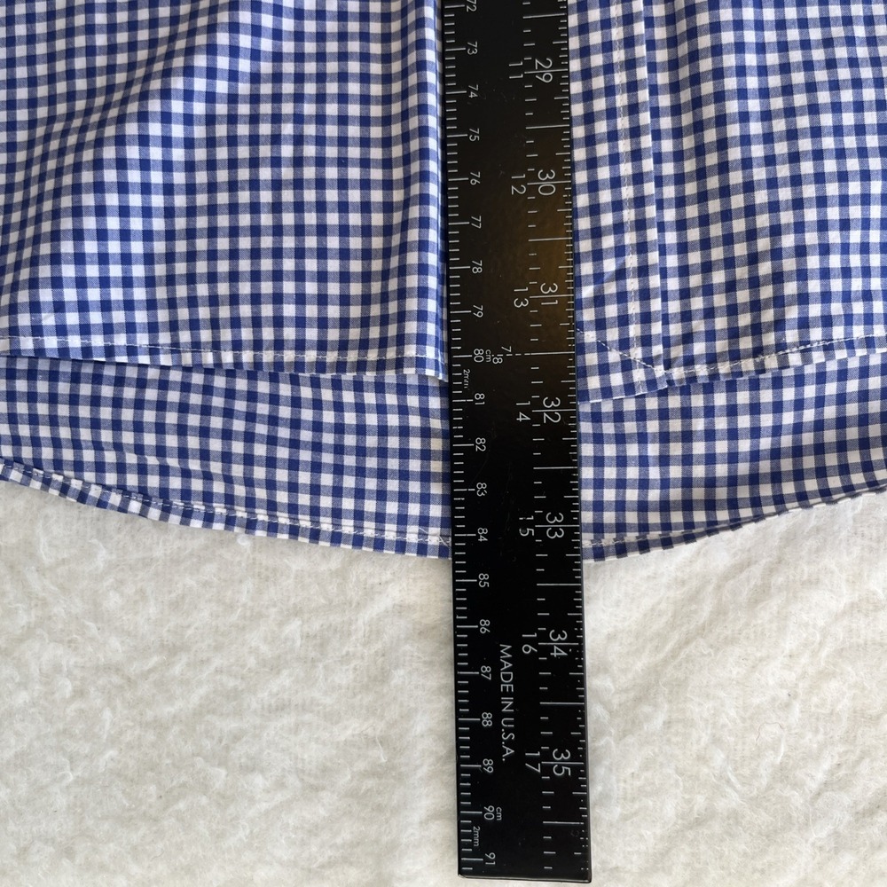 Polo Ralph Lauren Shirt‎ Men's XL Classic Fit Blue Check Plaid Button Down - Picture 8 of 10